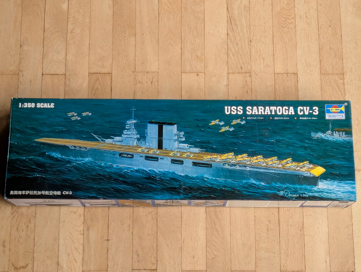 Schiff Modell Bausatz 1:350 Trumpeter USS Saratoga CV-3 Flugzeugträger mit OVP