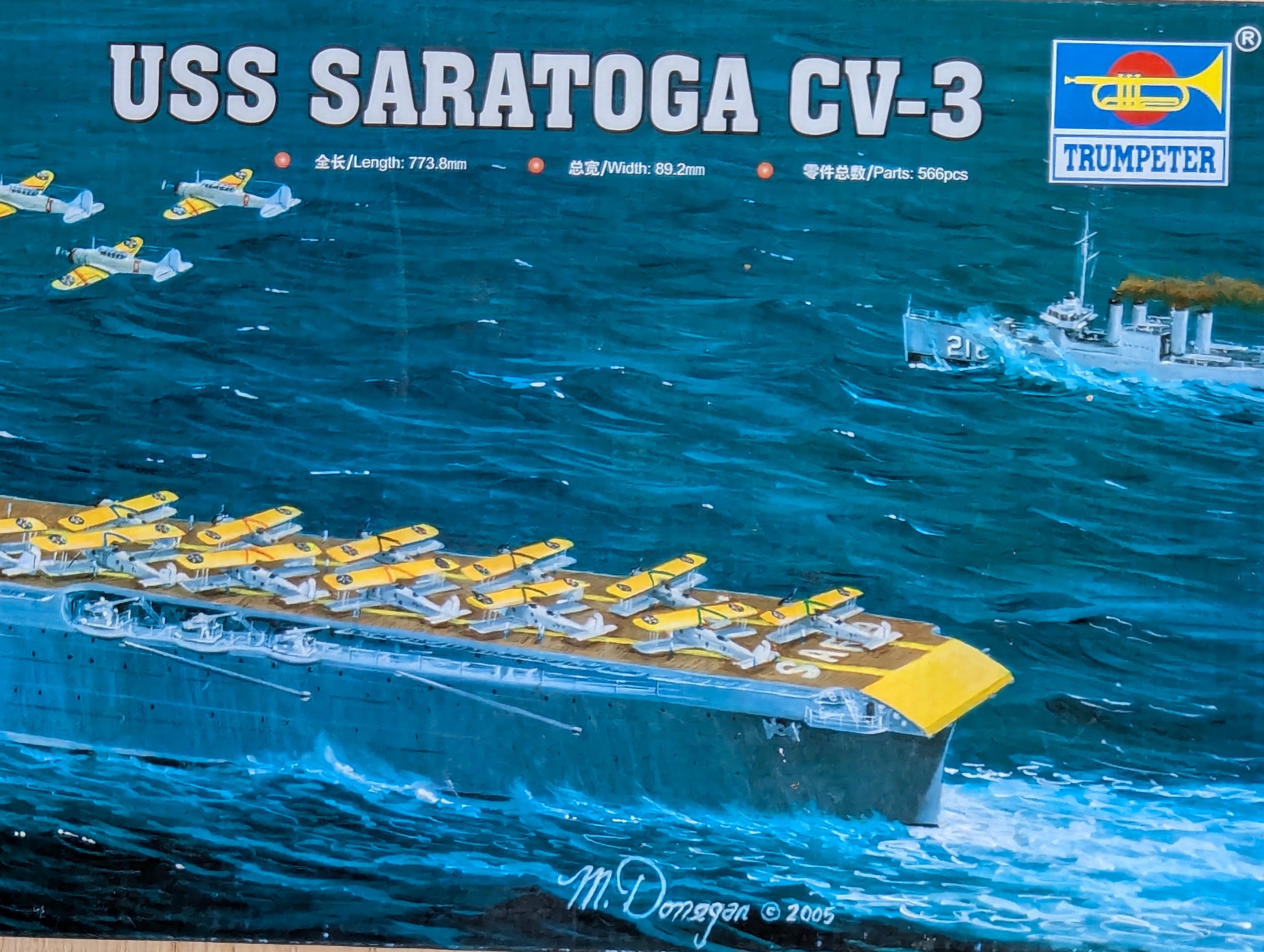 Schiff Modell Bausatz 1:350 Trumpeter USS Saratoga CV-3 Flugzeugträger mit OVP