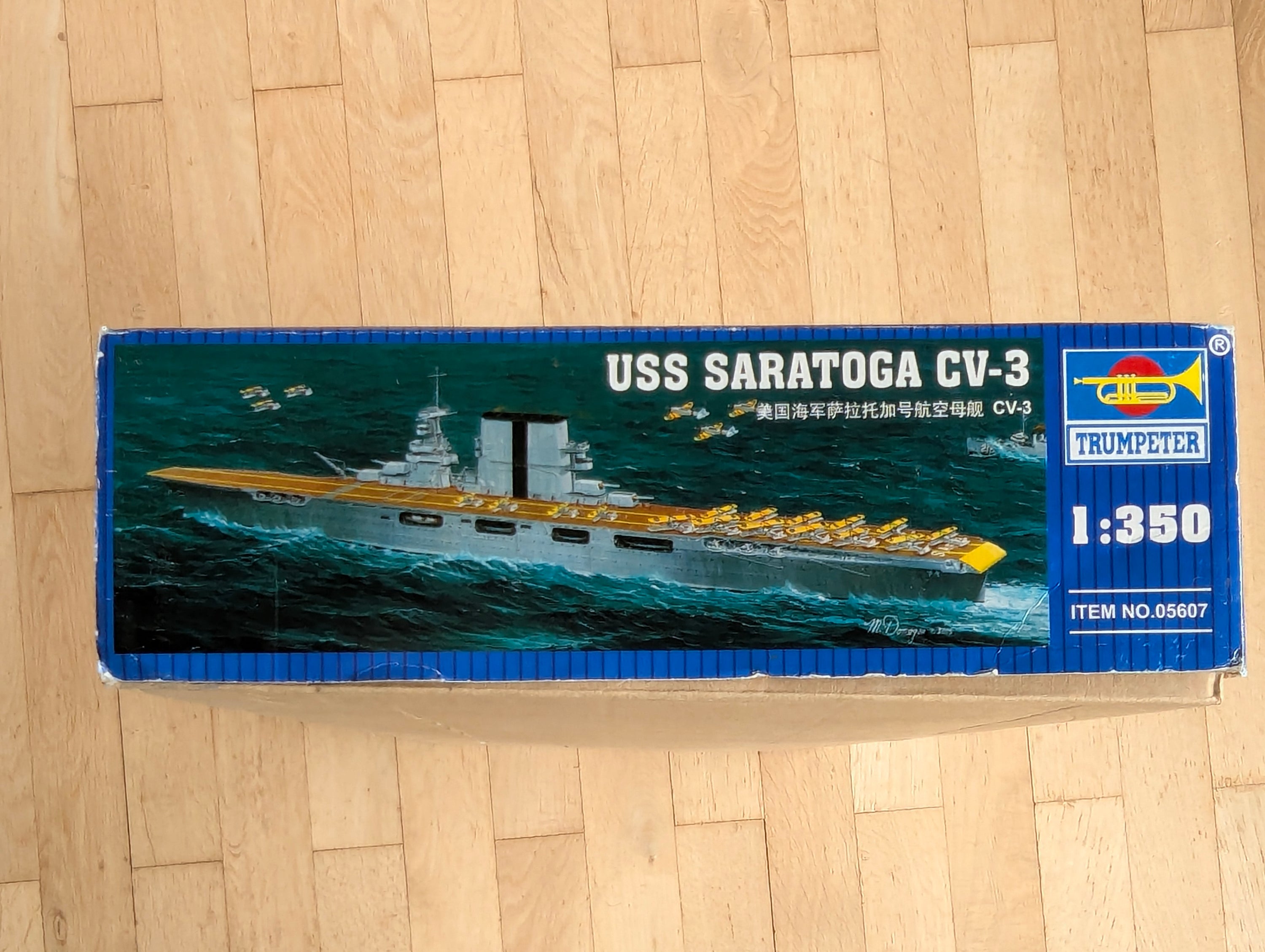Schiff Modell Bausatz 1:350 Trumpeter USS Saratoga CV-3 Flugzeugträger mit OVP