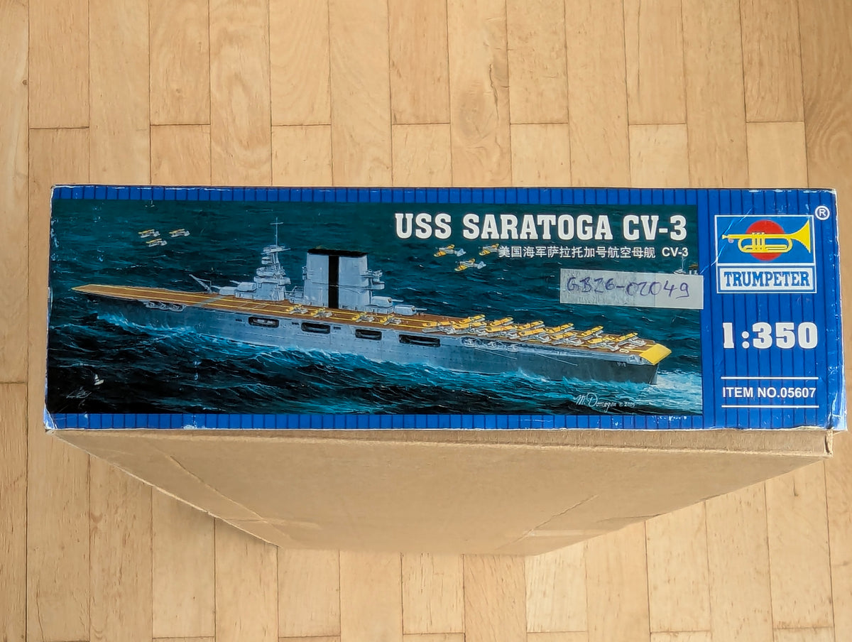 Schiff Modell Bausatz 1:350 Trumpeter USS Saratoga CV-3 Flugzeugträger mit OVP