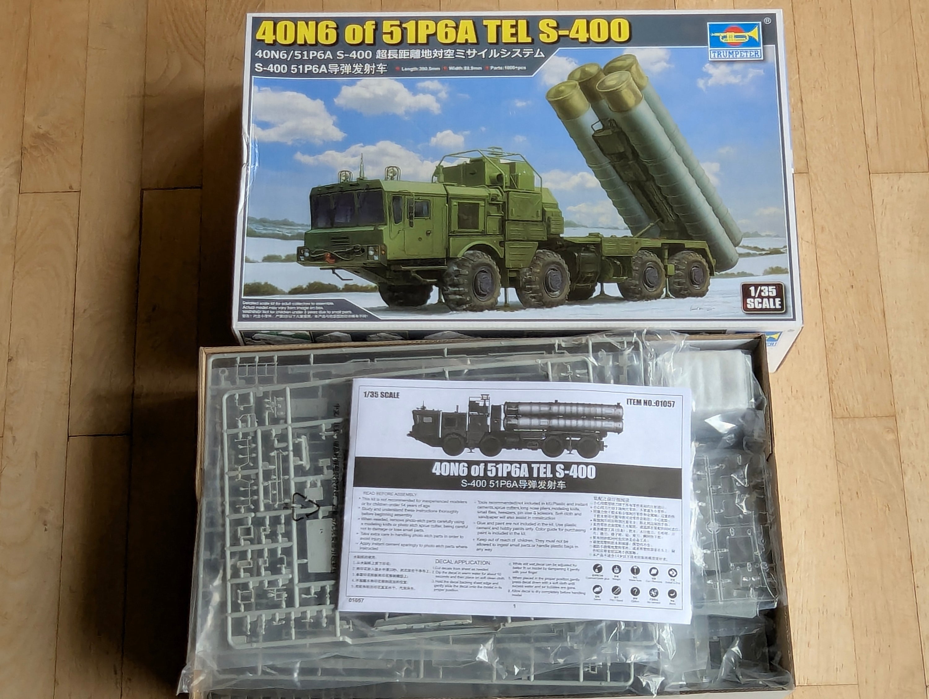 Militär LKW Modell Bausatz 1:35 Trumpeter 40N6/51P6A S-400 mit OVP