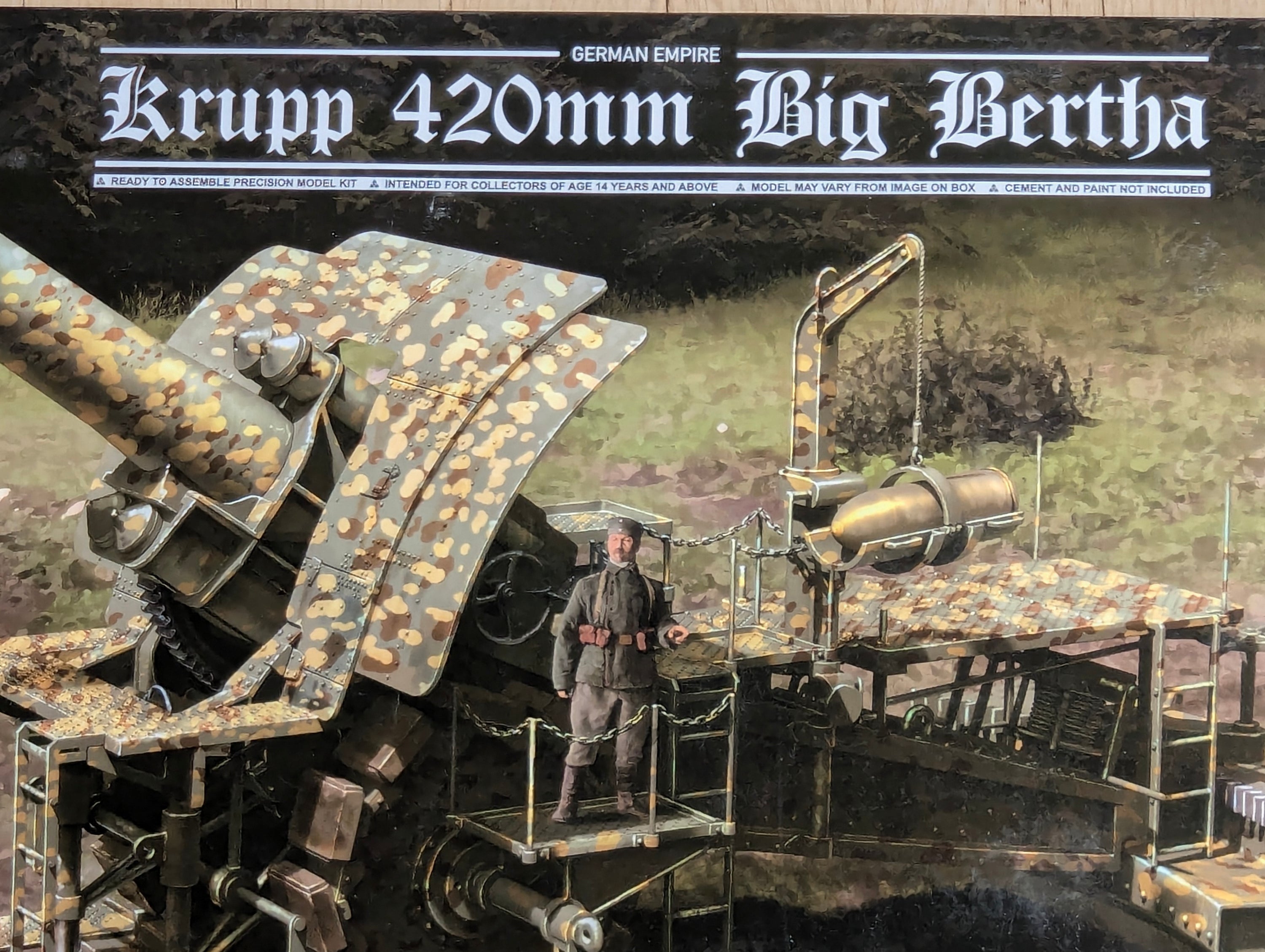 Militär Geschütz Modell Bausatz 1:35 Takom 2035 Krupp 420mm Big Betha mit OVP