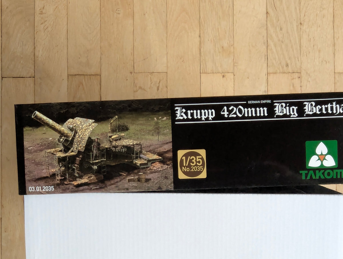 Militär Geschütz Modell Bausatz 1:35 Takom 2035 Krupp 420mm Big Betha mit OVP