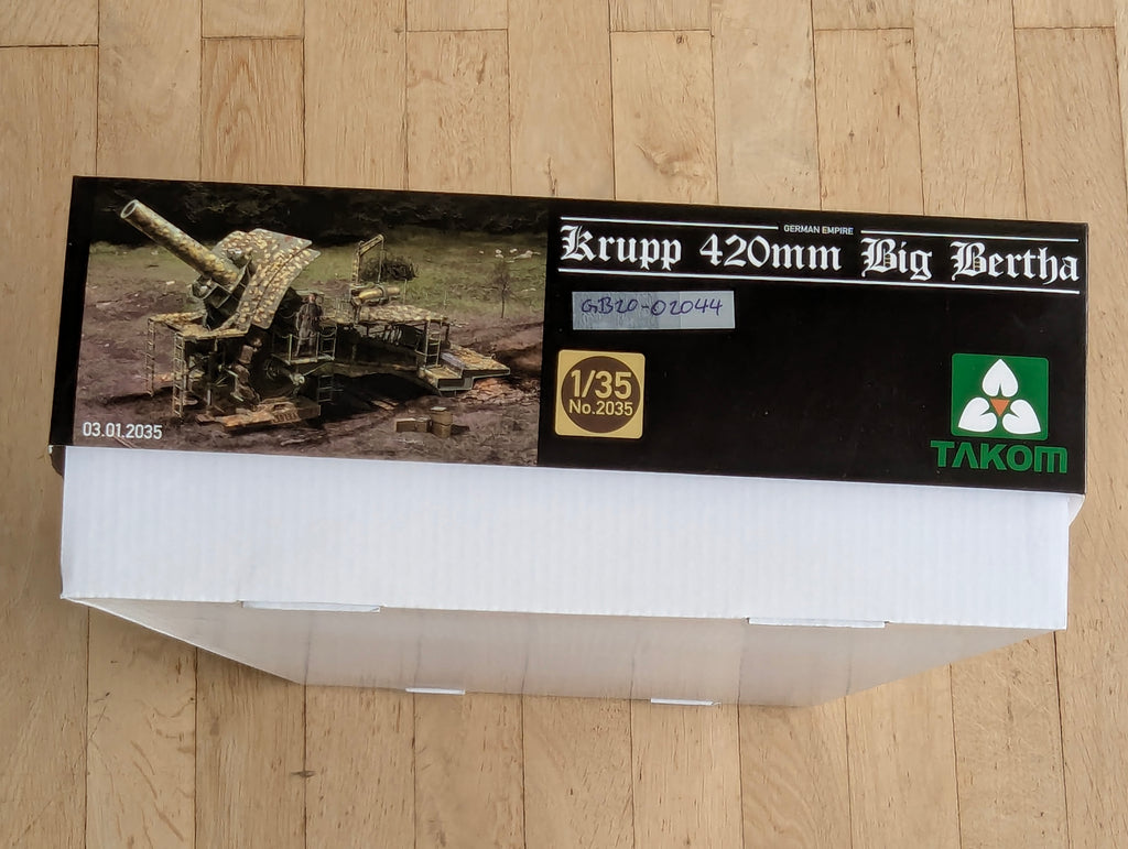Militär Geschütz Modell Bausatz 1:35 Takom 2035 Krupp 420mm Big Betha mit OVP
