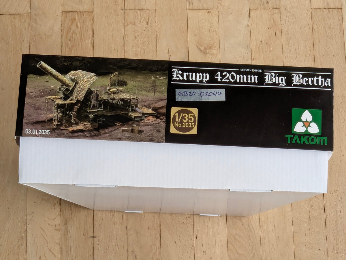 Militär Geschütz Modell Bausatz 1:35 Takom 2035 Krupp 420mm Big Betha mit OVP
