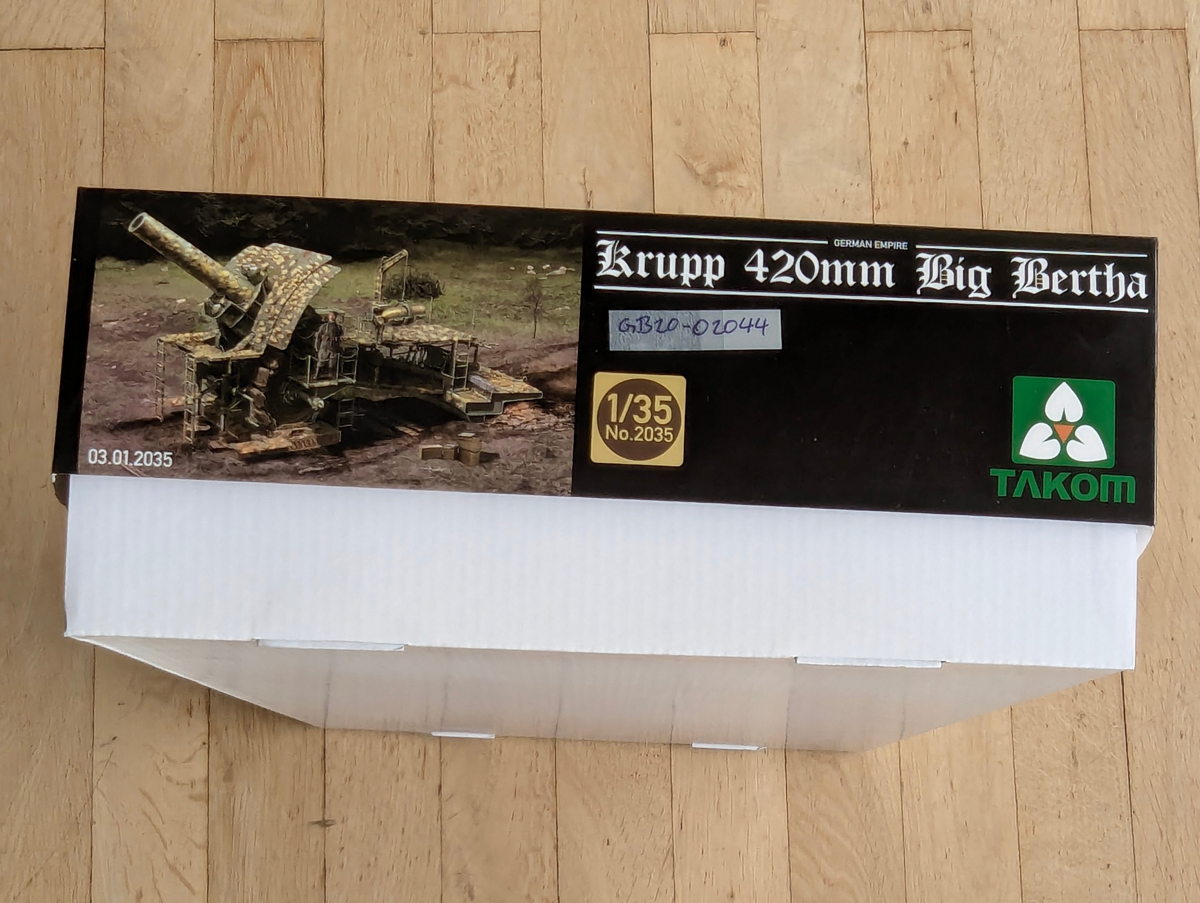Militär Geschütz Modell Bausatz 1:35 Takom 2035 Krupp 420mm Big Betha mit OVP