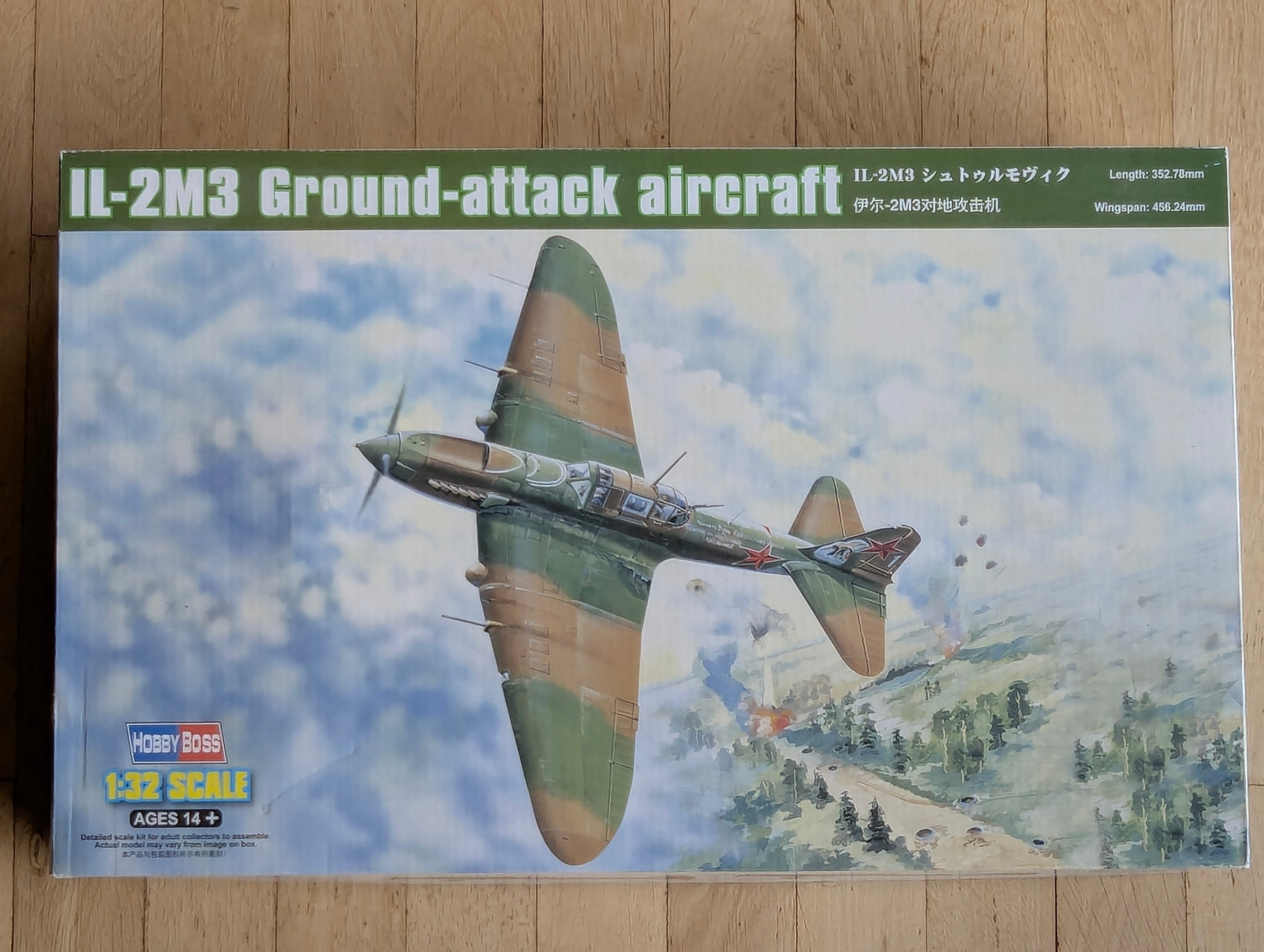 Flugzeug Modell Bausatz 1:32 Hobby Boss 83204 IL-2M3 Ground Attack Aircraft mit OVP