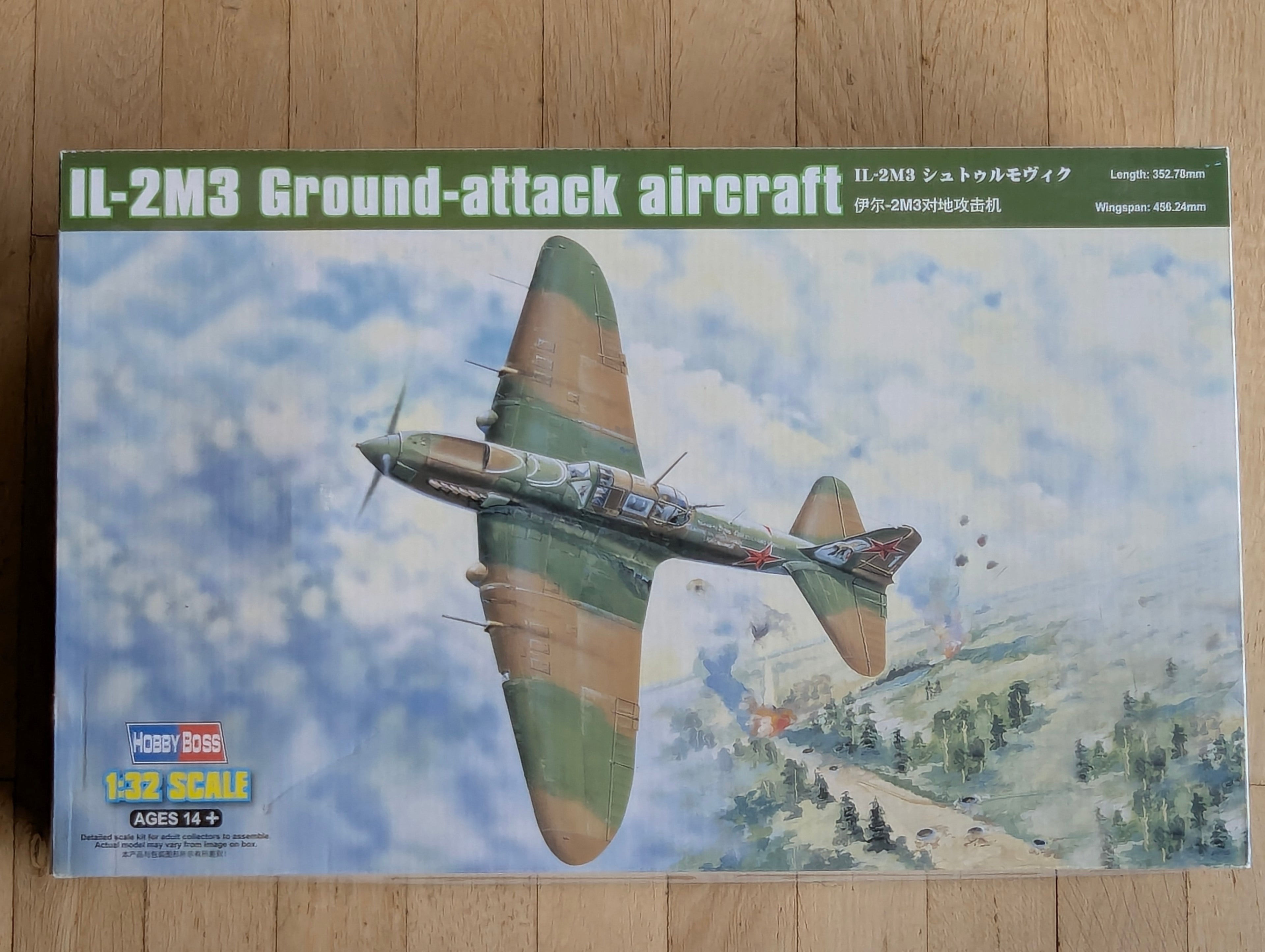 Flugzeug Modell Bausatz 1:32 Hobby Boss 83204 IL-2M3 Ground Attack Aircraft mit OVP