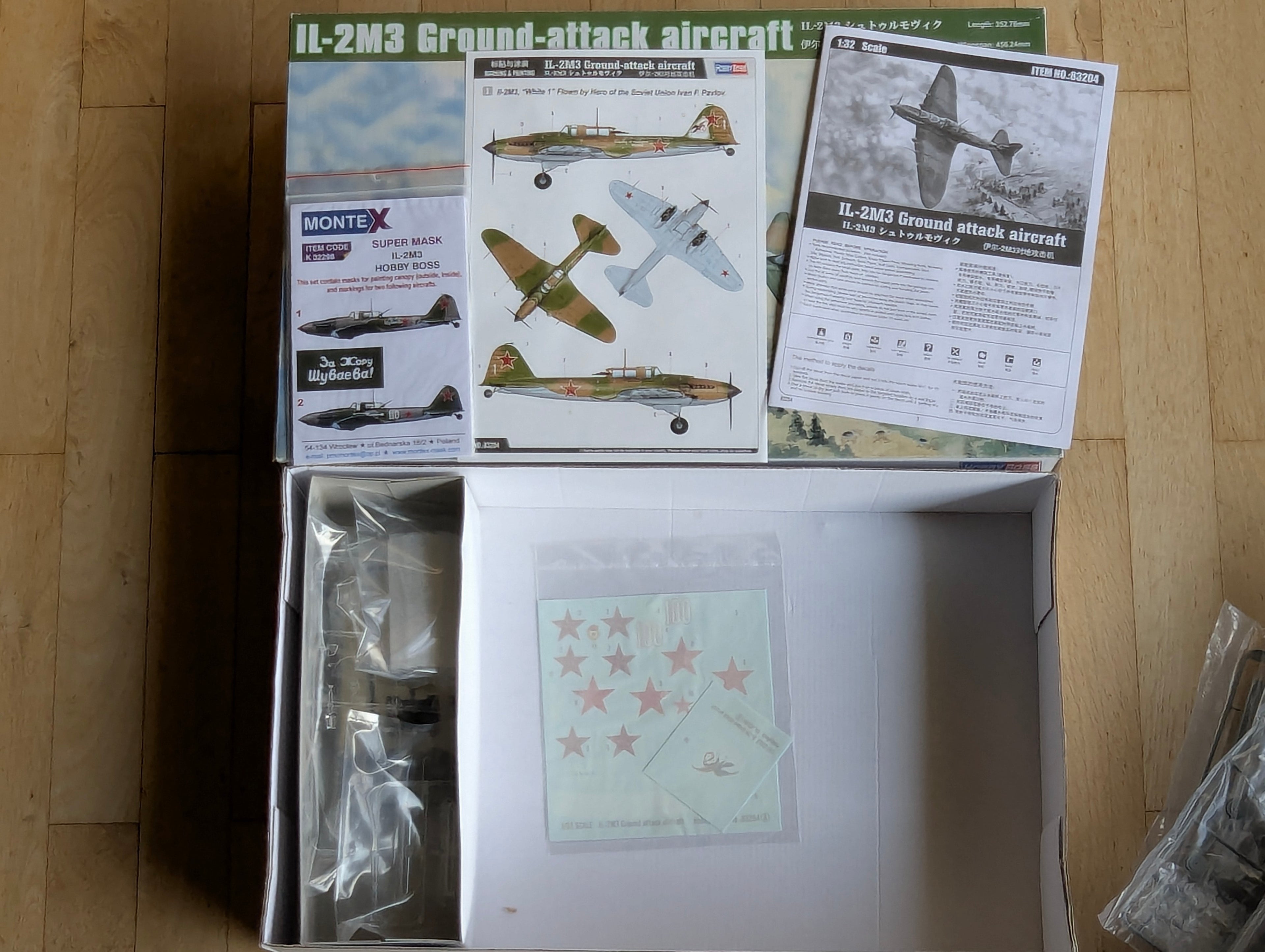 Flugzeug Modell Bausatz 1:32 Hobby Boss 83204 IL-2M3 Ground Attack Aircraft mit OVP