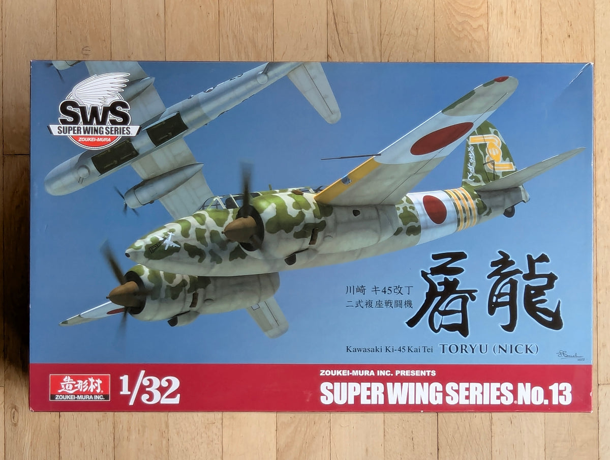 Flugzeug Modell Bausatz 1:32 Zoukei-Mura INC. Kawasaki Ki-45 Kai Tei TORYU (NICK) OVP