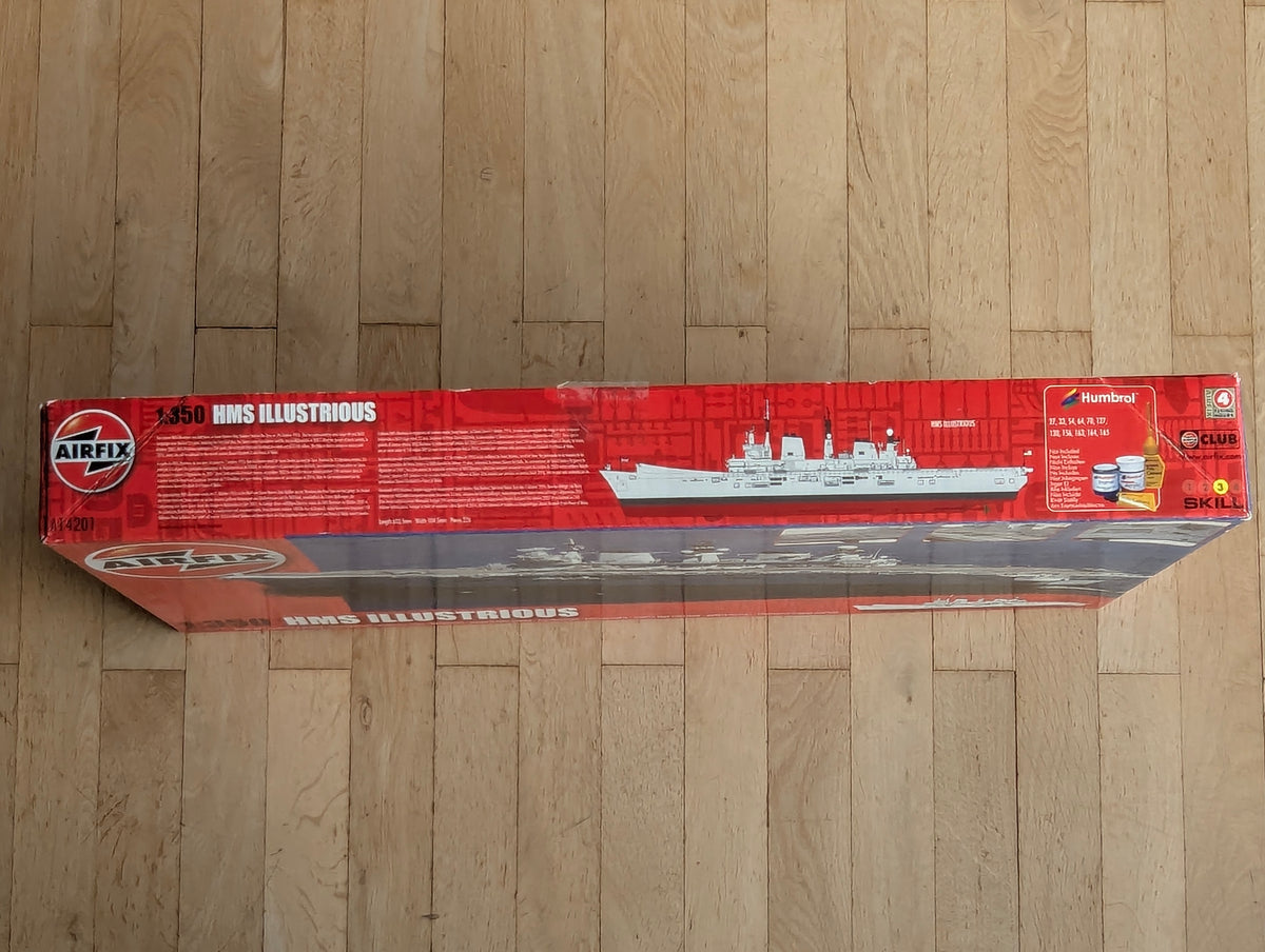 Schiff Modell Bausatz 1:350 Airfix A14201 HMS Illustrious Flugzeugträger mit OVP