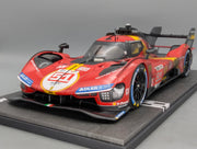 Modellautos 1:12 BBR Ferrari 499P WINNER 24h Le Mans 2023 DIRTY VERSION Ltd 048/299 #51 mit Kofferbox und OVP