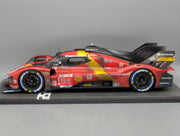 Modellautos 1:12 BBR Ferrari 499P WINNER 24h Le Mans 2023 DIRTY VERSION Ltd 048/299 #51 mit Kofferbox und OVP