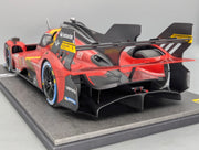 Modellautos 1:12 BBR Ferrari 499P WINNER 24h Le Mans 2023 DIRTY VERSION Ltd 048/299 #51 mit Kofferbox und OVP