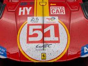 Modellautos 1:12 BBR Ferrari 499P WINNER 24h Le Mans 2023 DIRTY VERSION Ltd 048/299 #51 mit Kofferbox und OVP