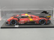 Modellautos 1:12 BBR Ferrari 499P WINNER 24h Le Mans 2023 DIRTY VERSION Ltd 048/299 #51 mit Kofferbox und OVP