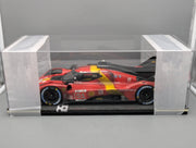 Modellautos 1:12 BBR Ferrari 499P WINNER 24h Le Mans 2023 DIRTY VERSION Ltd 048/299 #51 mit Kofferbox und OVP