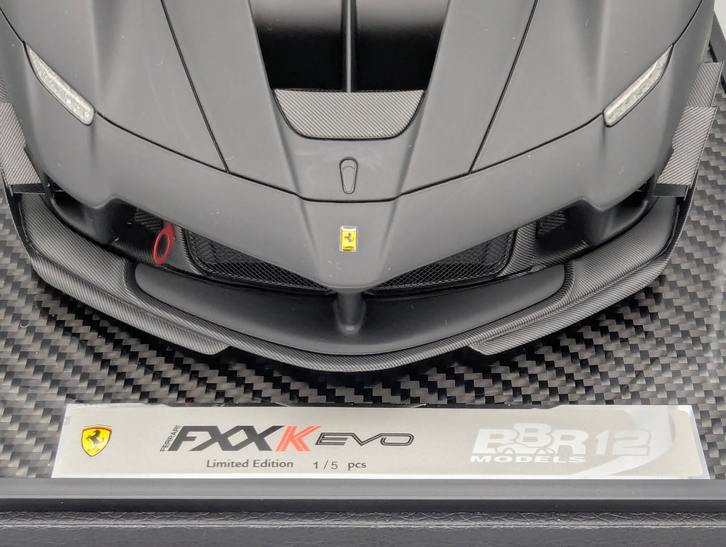 Modellautos 1:12 BBR Ferrari FXX-K EVO Ltd 01/05 Matt Black OVP