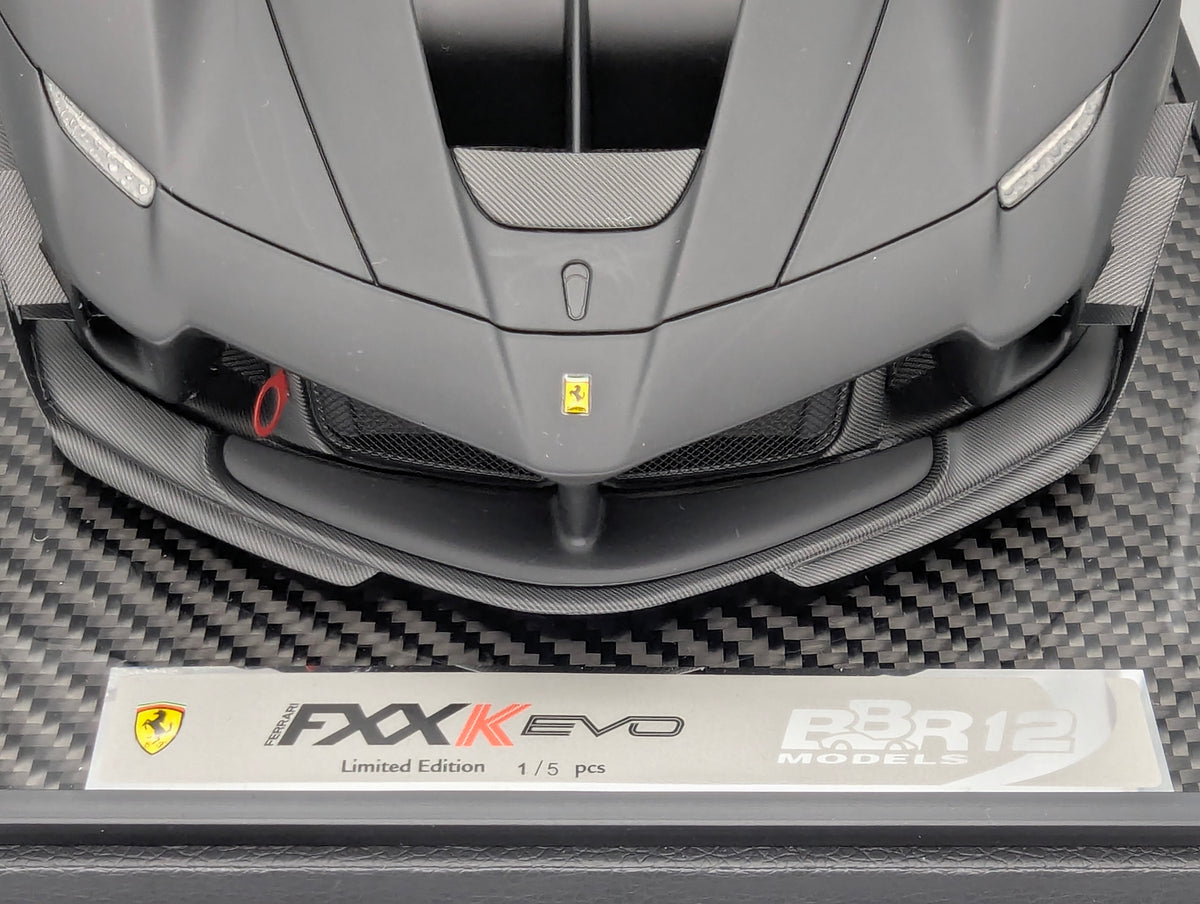 Modellautos 1:12 BBR Ferrari FXX-K EVO Ltd 01/05 Matt Black OVP