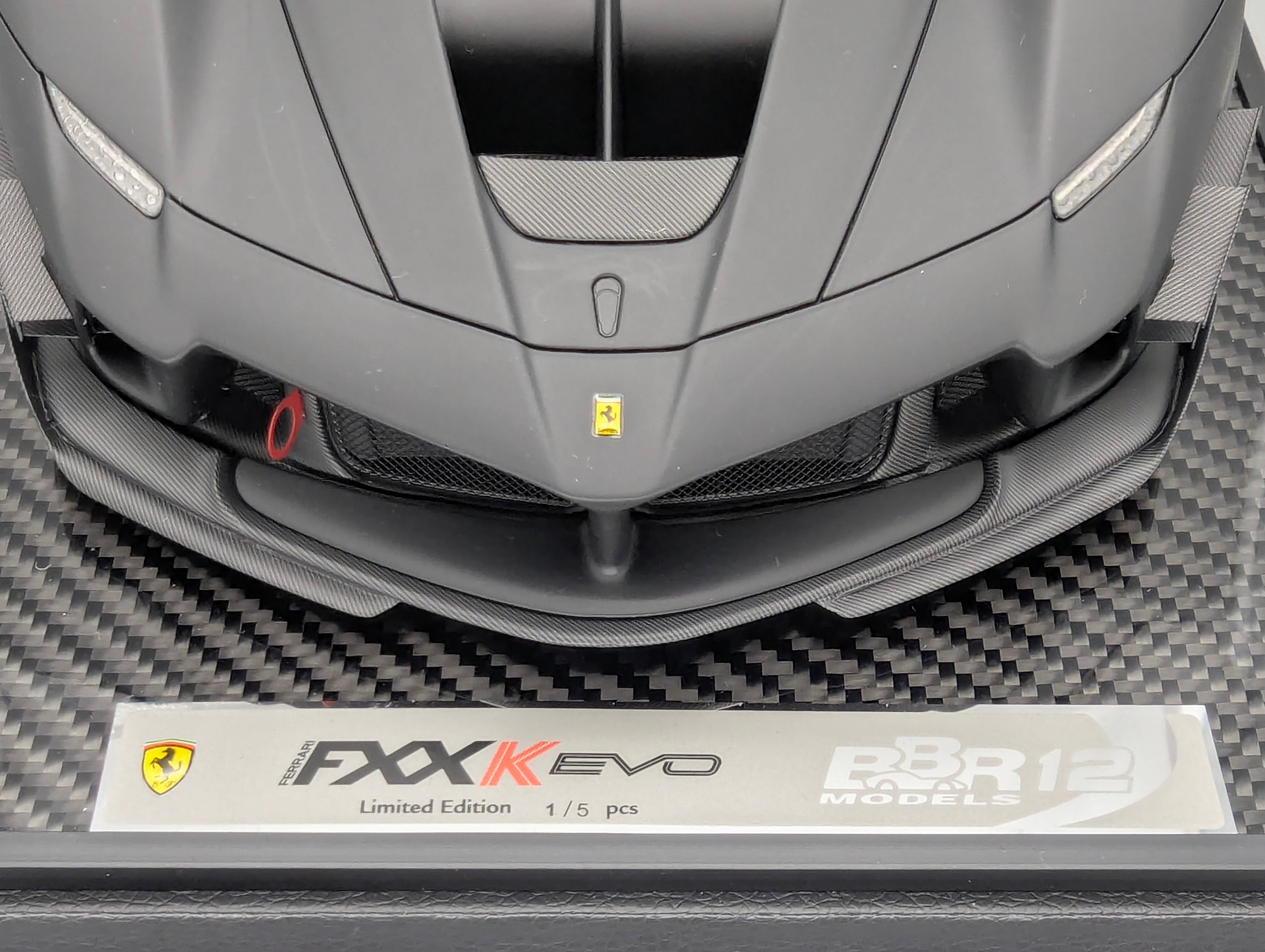 Modellautos 1:12 BBR Ferrari FXX-K EVO Ltd 01/05 Matt Black OVP