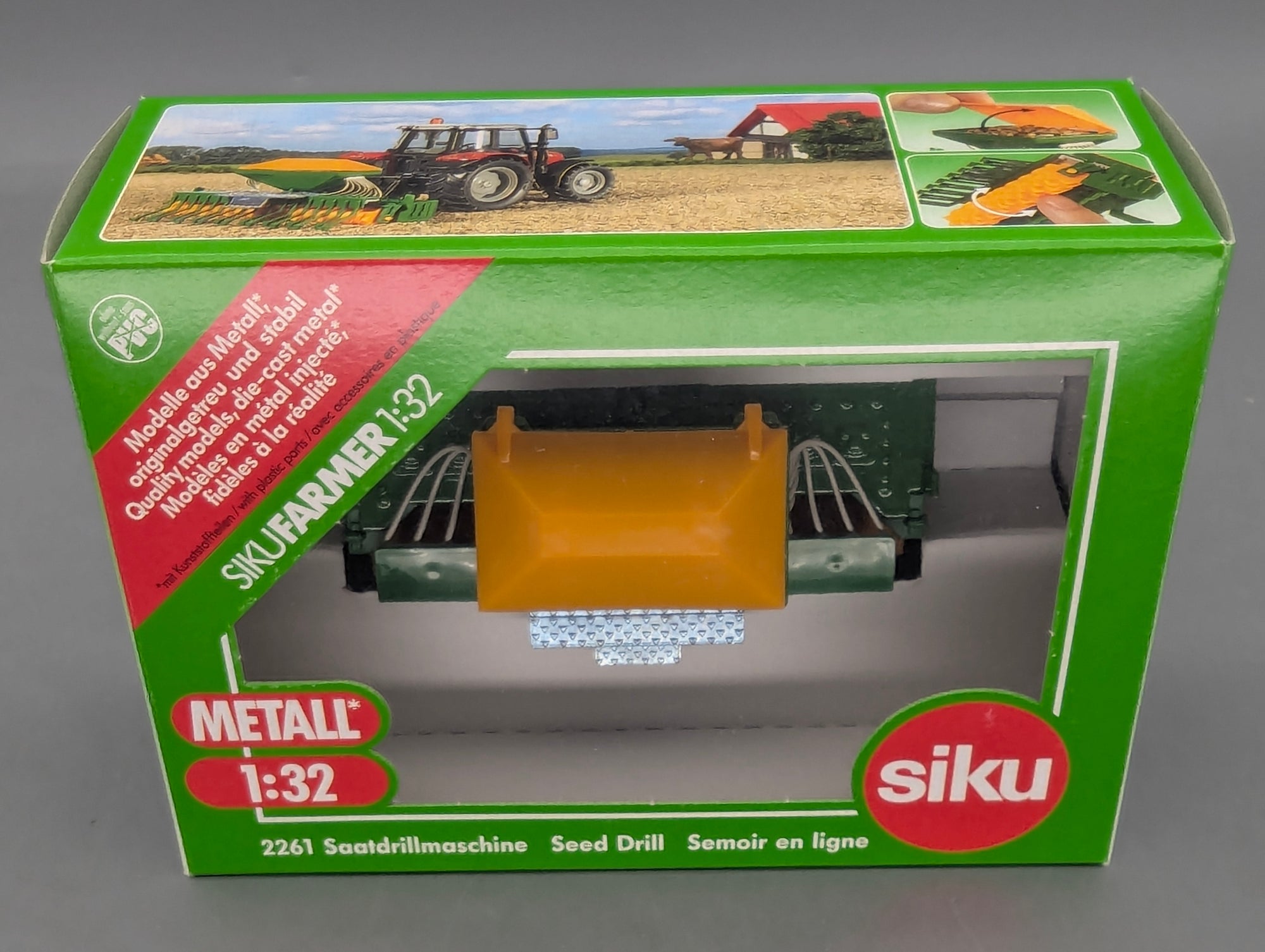 Landwirtschafts Modelle 1:32 Siku Farmer 2261 Saatdrillmaschine mit OVP