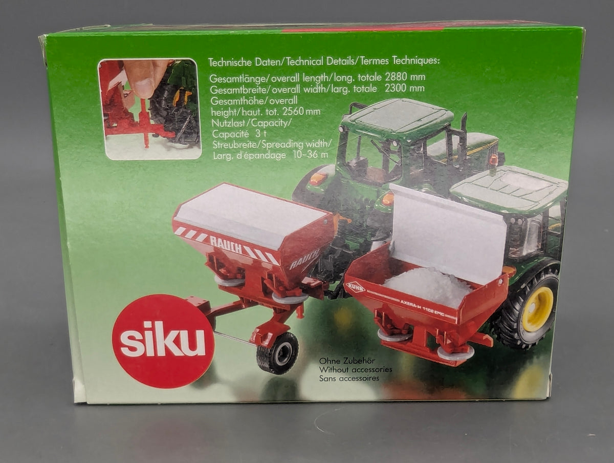 Landwirtschafts Modelle 1:32 Siku Farmer 2269 Rauch Düngerstreuer mit Fahrrahmen OVP