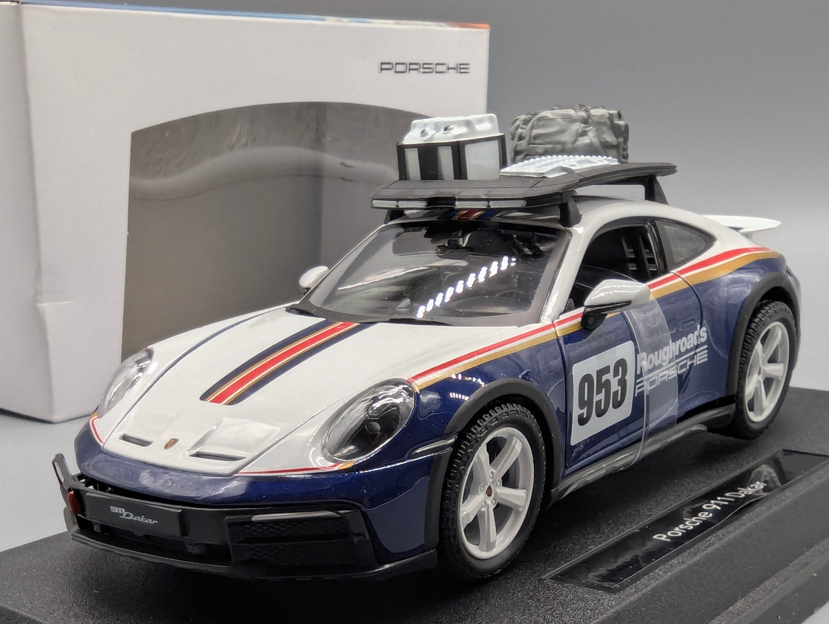 Modellautos 1:24 Bburago Porsche 911 Dakar #953 mit Dealer OVP
