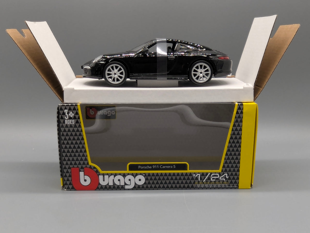 Modellautos 1:24 Bburago Porsche 911 Carrera S Schwarz mit OVP