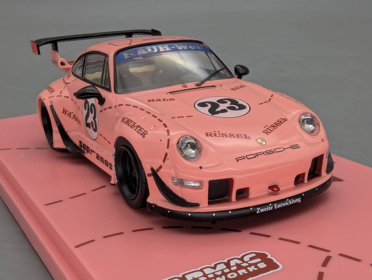 Modellautos 1:43 Tarmac Porsche 911 RWB 993 Sopranos Pink Pig #23 mit OVP