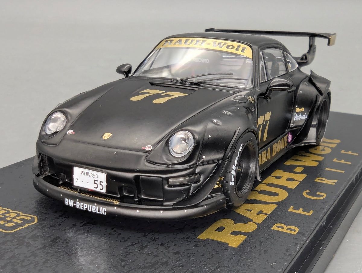 Modellautos 1:43 Tarmac Porsche 911 RWB 993 Oba Bone #77 mit OVP