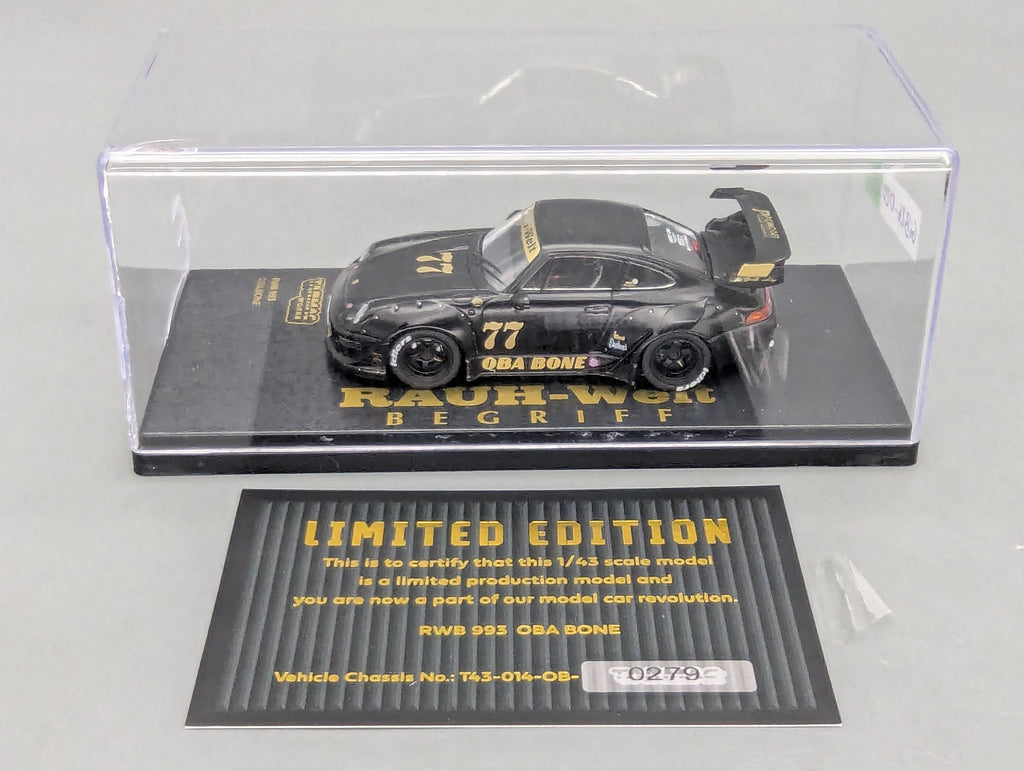 Modellautos 1:43 Tarmac Porsche 911 RWB 993 Oba Bone #77 mit OVP