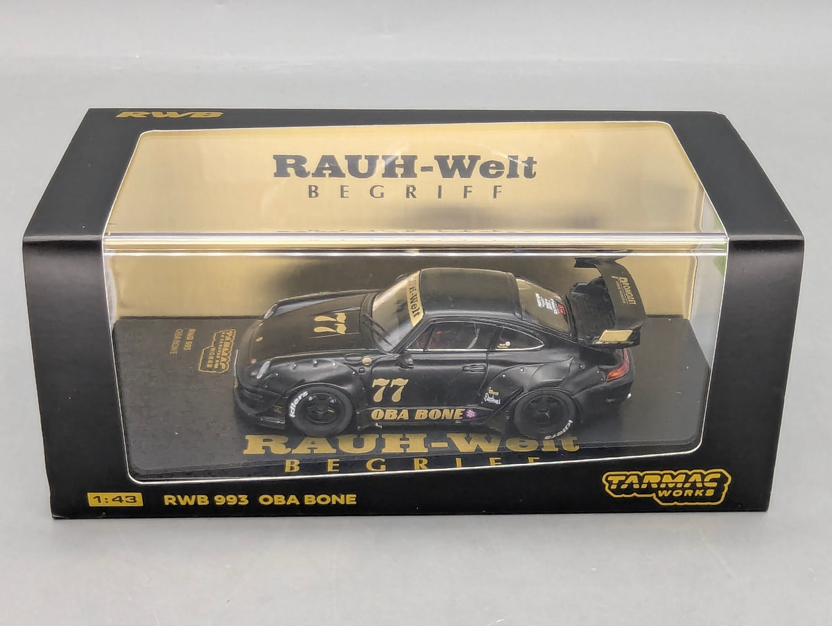 Modellautos 1:43 Tarmac Porsche 911 RWB 993 Oba Bone #77 mit OVP