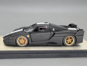 Modellautos 1:43 BBR Ferrari FXX 2006 Matt Black Ltd 20/20 mit Vitrine und OVP