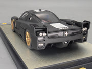 Modellautos 1:43 BBR Ferrari FXX 2006 Matt Black Ltd 20/20 mit Vitrine und OVP