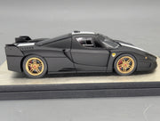Modellautos 1:43 BBR Ferrari FXX 2006 Matt Black Ltd 20/20 mit Vitrine und OVP