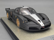 Modellautos 1:43 BBR Ferrari FXX 2006 Matt Black Ltd 20/20 mit Vitrine und OVP