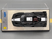 Modellautos 1:43 BBR Ferrari FXX 2006 Matt Black Ltd 20/20 mit Vitrine und OVP