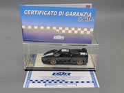 Modellautos 1:43 BBR Ferrari FXX 2006 Matt Black Ltd 20/20 mit Vitrine und OVP