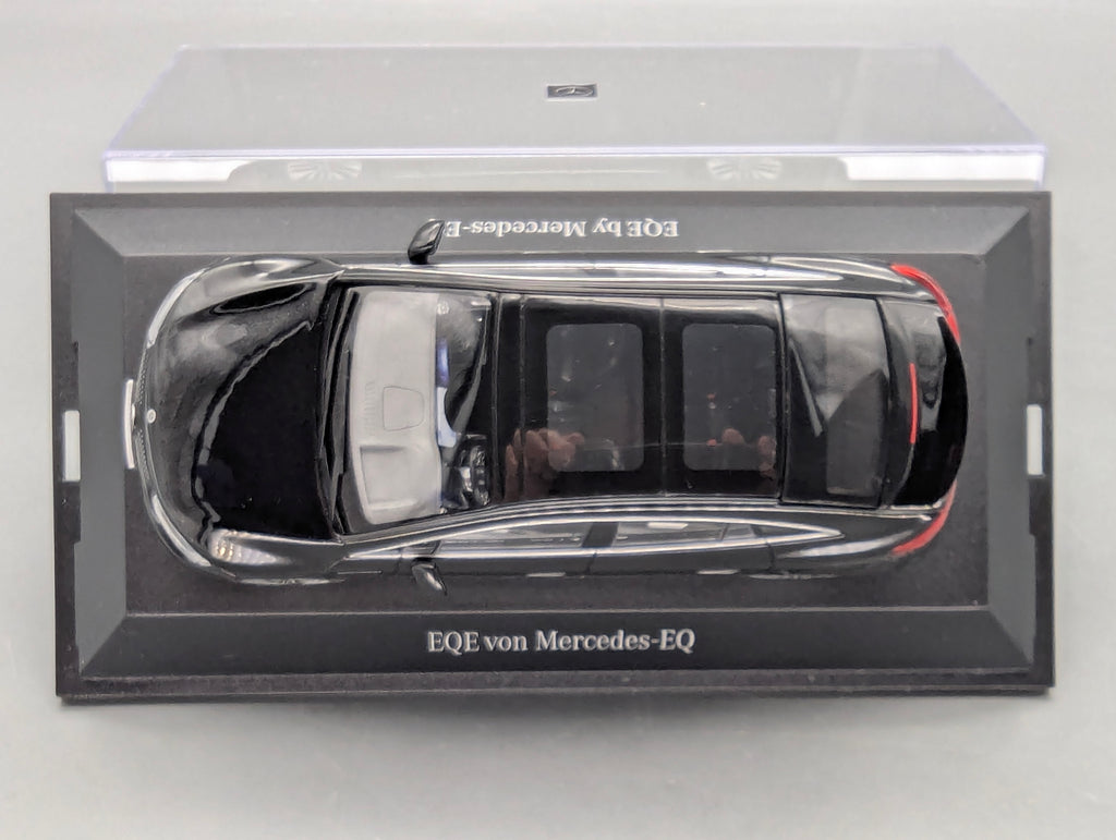 Modellautos 1:43 Herpa Mercedes Benz EQE Obsidianschwarz Schwarz Dealer OVP