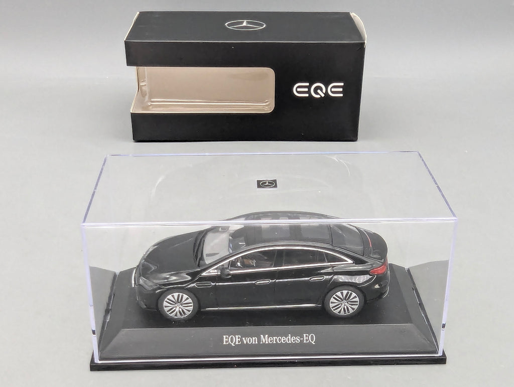 Modellautos 1:43 Herpa Mercedes Benz EQE Obsidianschwarz Schwarz Dealer OVP