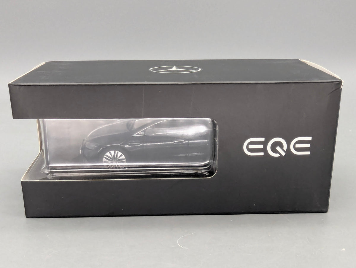 Modellautos 1:43 Herpa Mercedes Benz EQE Obsidianschwarz Schwarz Dealer OVP