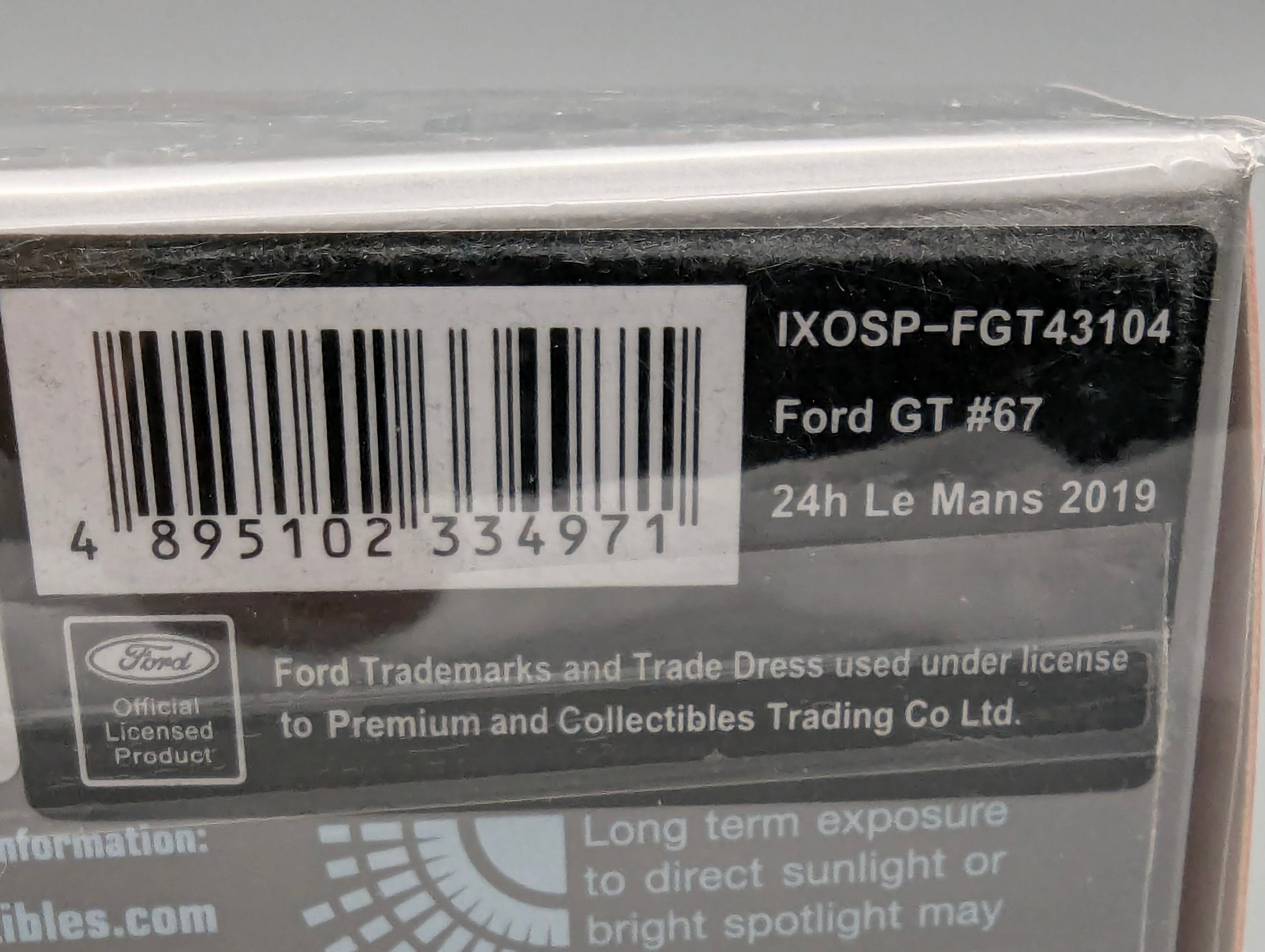 Modellautos 1:43 Ixo Ford GT 24h Le Mans 2019 #67 mit OVP