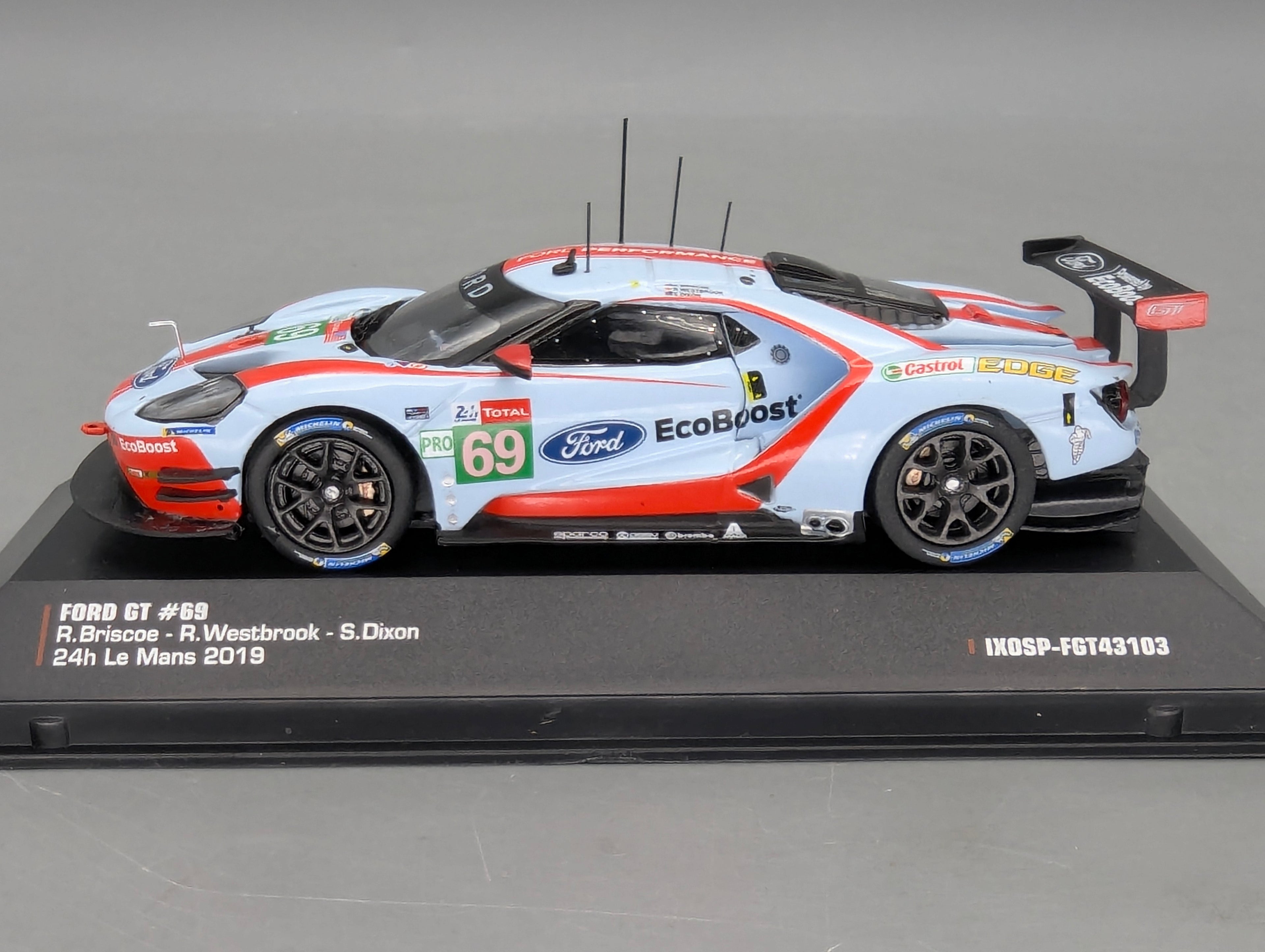 Modellautos 1:43 Ixo Ford GT 24h Le Mans 2019 #69 mit OVP