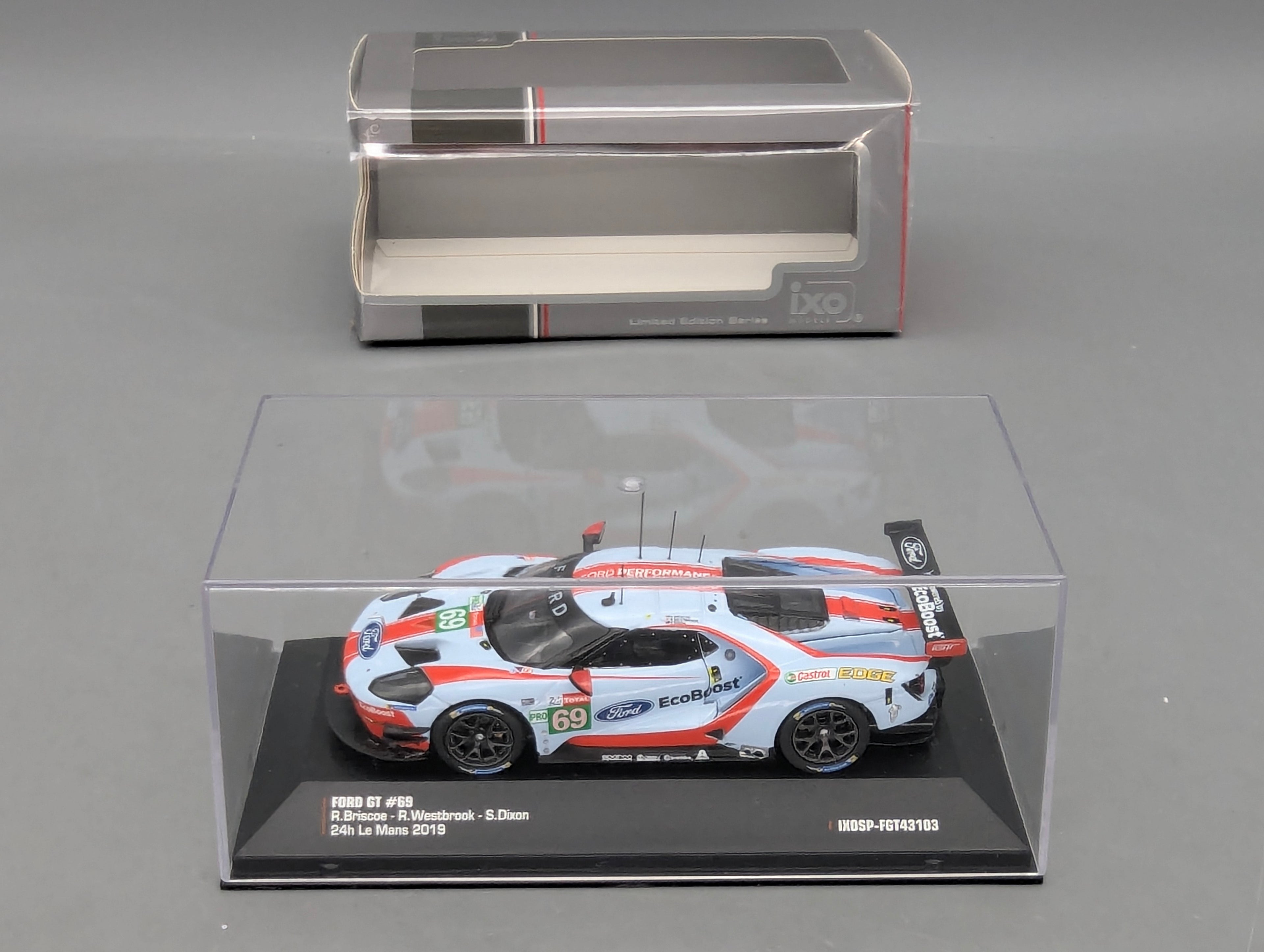 Modellautos 1:43 Ixo Ford GT 24h Le Mans 2019 #69 mit OVP