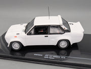 Modellautos 1:43 Ixo Fiat 131 Abarth Rally Specs Weiß 1978 mit Ersatzrädern mit OVP