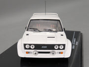 Modellautos 1:43 Ixo Fiat 131 Abarth Rally Specs Weiß 1978 mit Ersatzrädern mit OVP