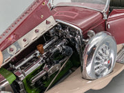Modellautos 1:24 Franklin Mint Duesenberg J Derham Tourster Weinrot in Styroporbox