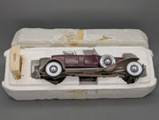 Modellautos 1:24 Franklin Mint Duesenberg J Derham Tourster Weinrot in Styroporbox