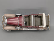 Modellautos 1:24 Franklin Mint Duesenberg J Derham Tourster Weinrot in Styroporbox