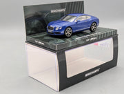 Modellautos 1:43 Minichamps Bentley Continental GT V8 2011 Blue Metallic mit OVP